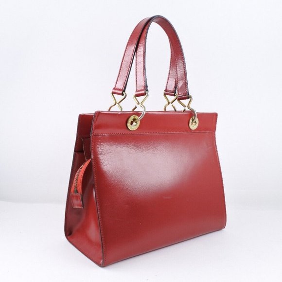 CELINE Handbag Red Calfskin Women - Picture 11 of 14